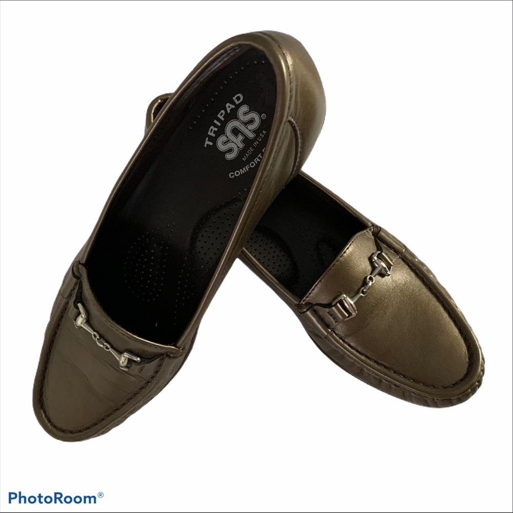 SAS Women's Flats in Metallic Brown